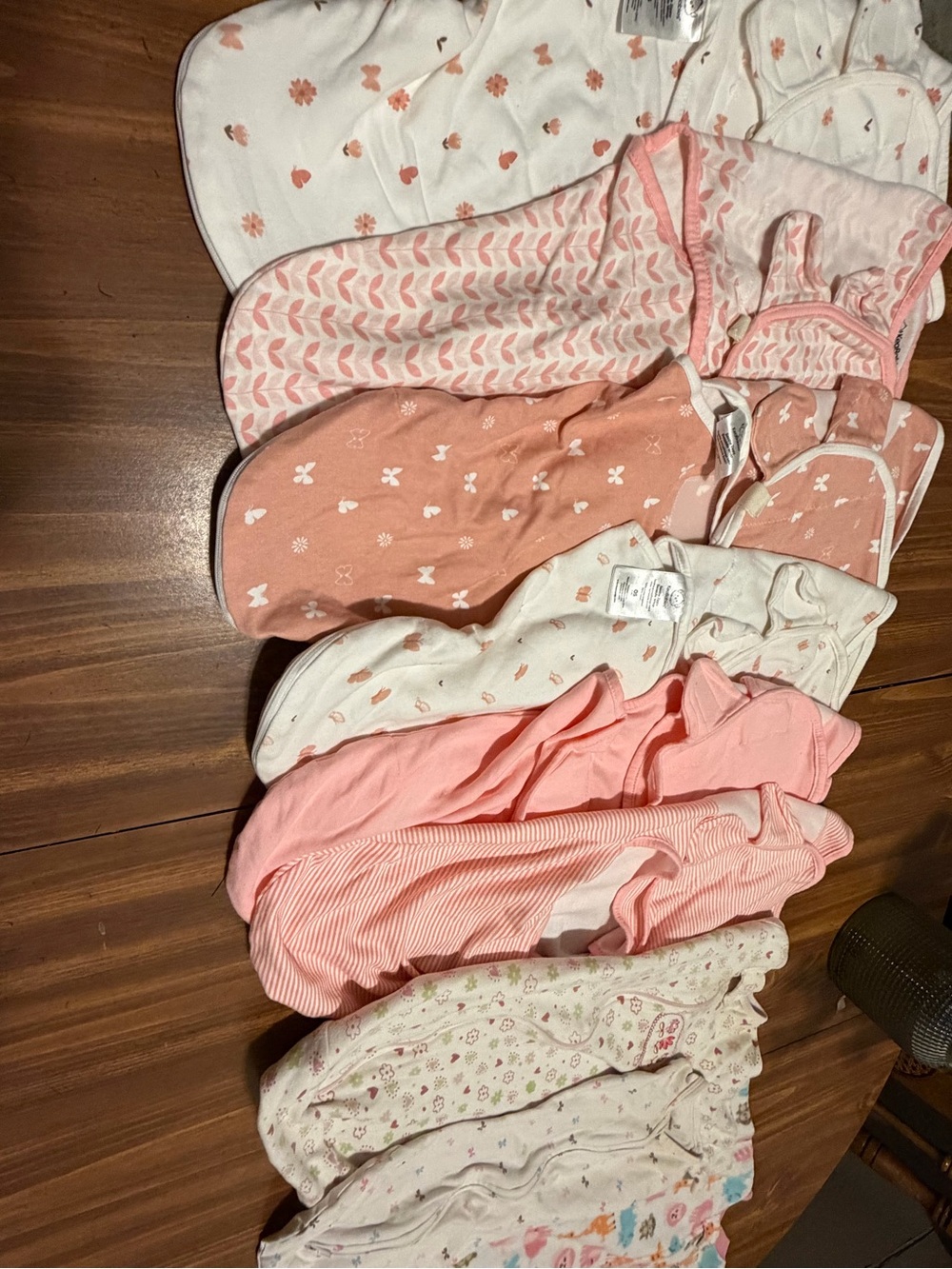 12 Baby Girls One-Piece Sleepwear Pack
